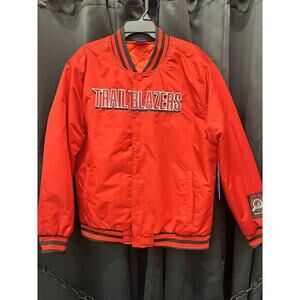 Mens ULTRA GAME NBA Red Portland‎ Trail Blazers Varsity Jacket Size Large